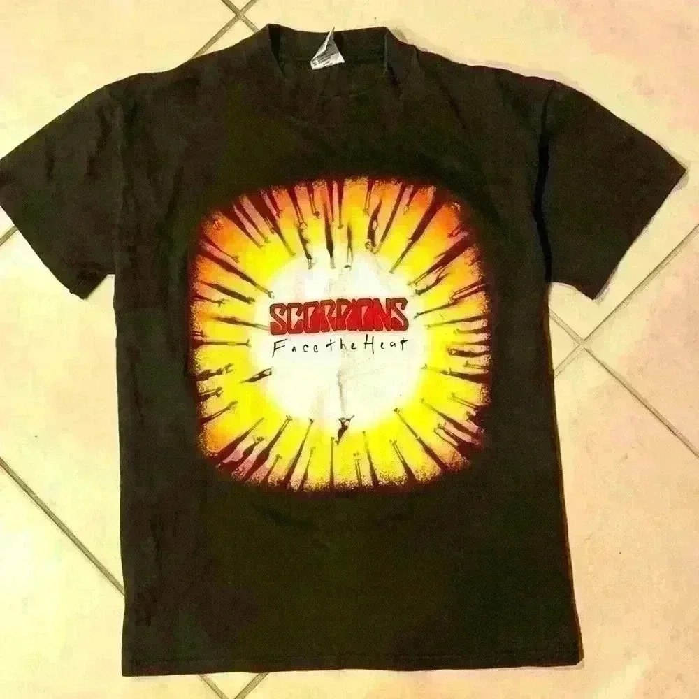 Vintage 1993 1994 Scorpions Face The Heat Concert Tour T-Shirt Size Large